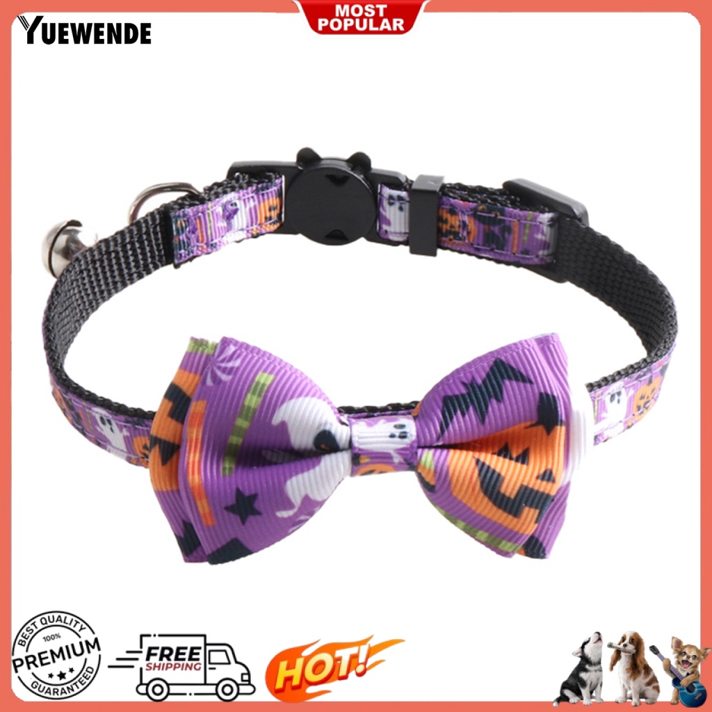 Vòng Cổ Họa Tiết Hoạt Hình Đáng Yêu Có Chuông Bắt Mắt Cho Thú Cưng