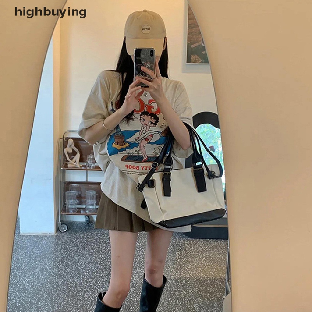 Áo Thun Tay Ngắn Cổ Tròn In Họa Tiết Hoạt Hình Cho Nữ