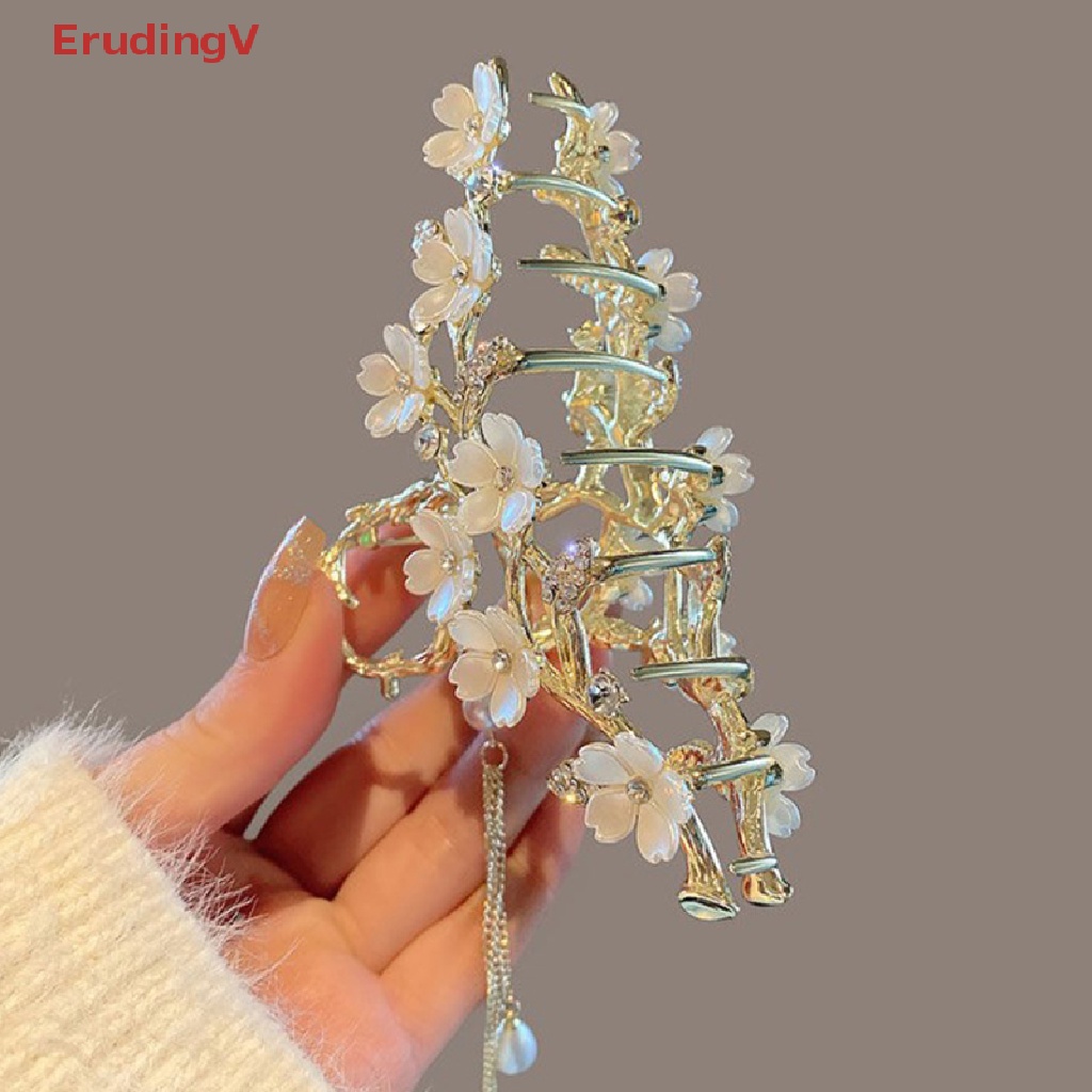 Kẹp Tóc Càng Cua Phối Tua Rua Dễ Thương Thời Trang Cho Bạn Gái