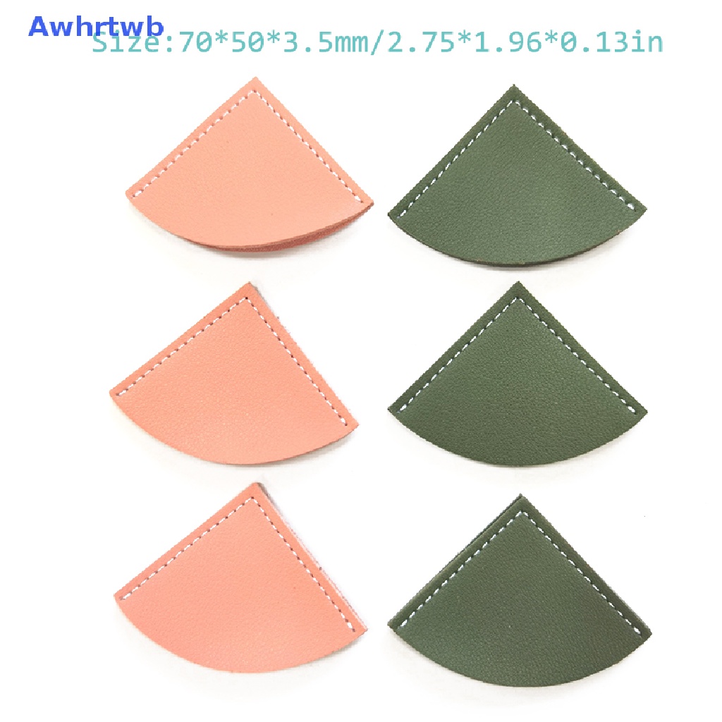 Awhrtwb Kẹp Giấy Đánh Dấu Trang Sách Bằng Da Phong Cách Vintage Bảo Vệ Góc Sách Mini Mới