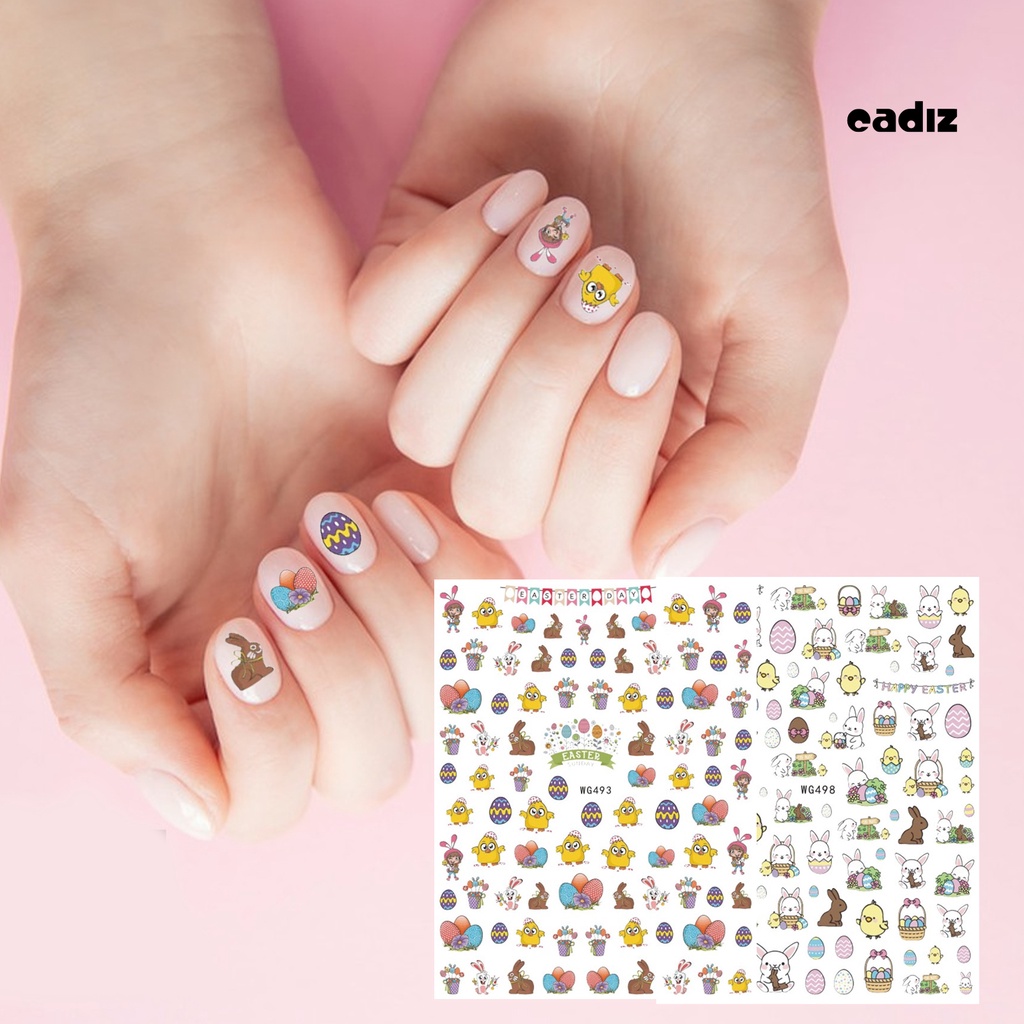 Miếng Dán Trang Trí Móng Tay Nhiều Kiểu Dáng Không Phai Dễ Dàng Tháo Rời