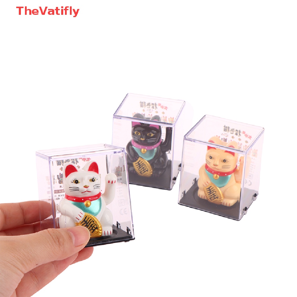 Chú Mèo May Mắn Sử Dụng Năng Lượng Mặt Trời Dùng Trang Trí Nhà Cửa