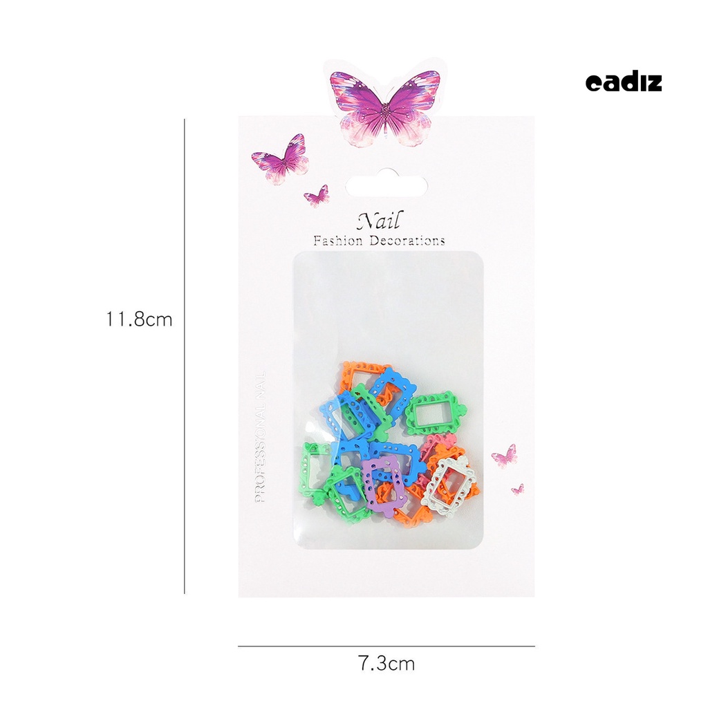 1 Hộp Phụ Kiện Trang Trí Móng Nghệ Thuật Hình Hoa Ba Chiều Viền Rỗng Bằng Hợp Kim Phong Cách Vintage