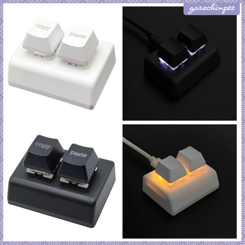 Bộ Bàn Phím Copy and Paste 2 Nút USB Mini 2 Phím Cho Vẽ