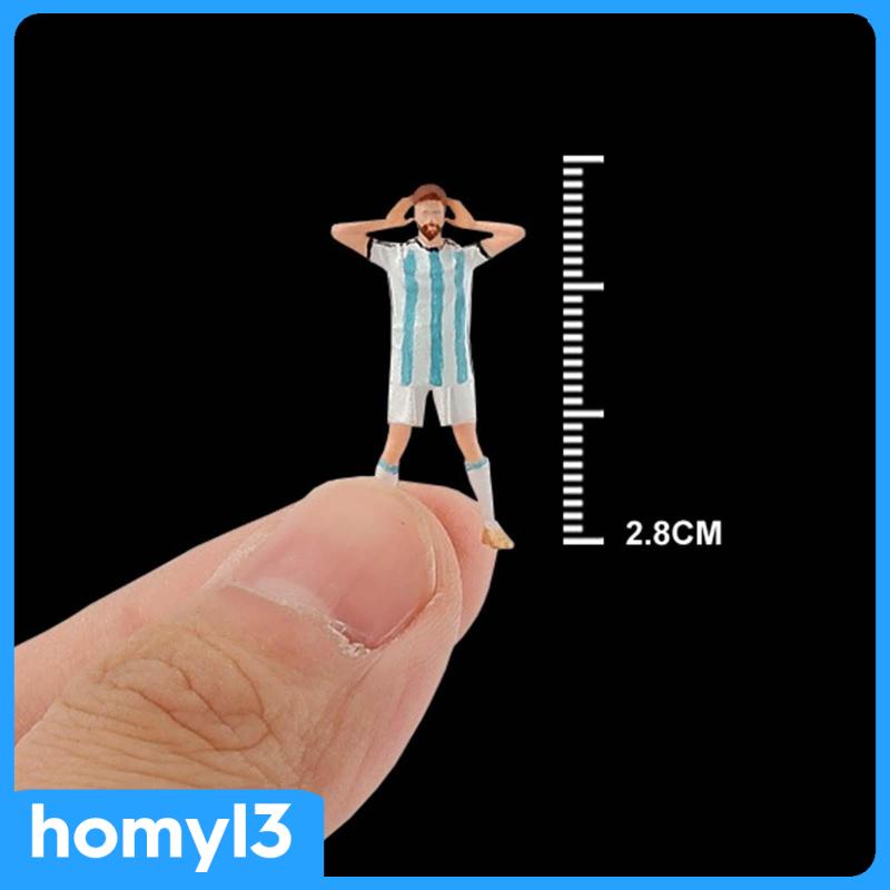 Mô Hình Cầu Thủ Bóng Đá Tỉ Lệ 1 / 64 Trang Trí Tiểu Cảnh