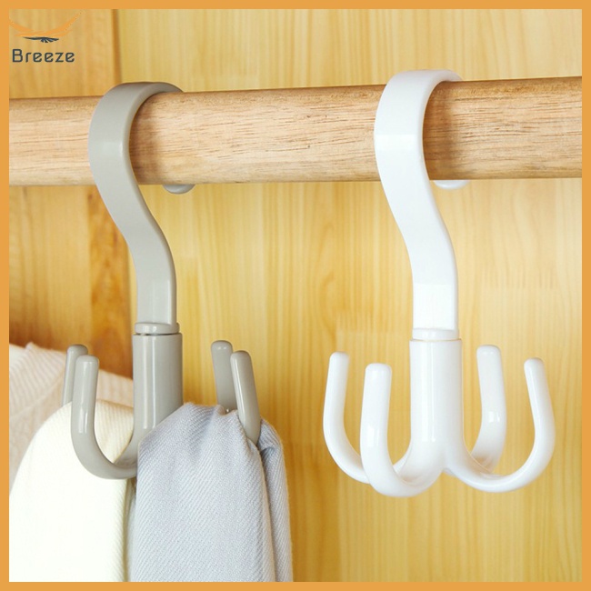 Móc Treo Đồ 4 Móng Xoay 360 Độ Đa Năng Tiện Dụng