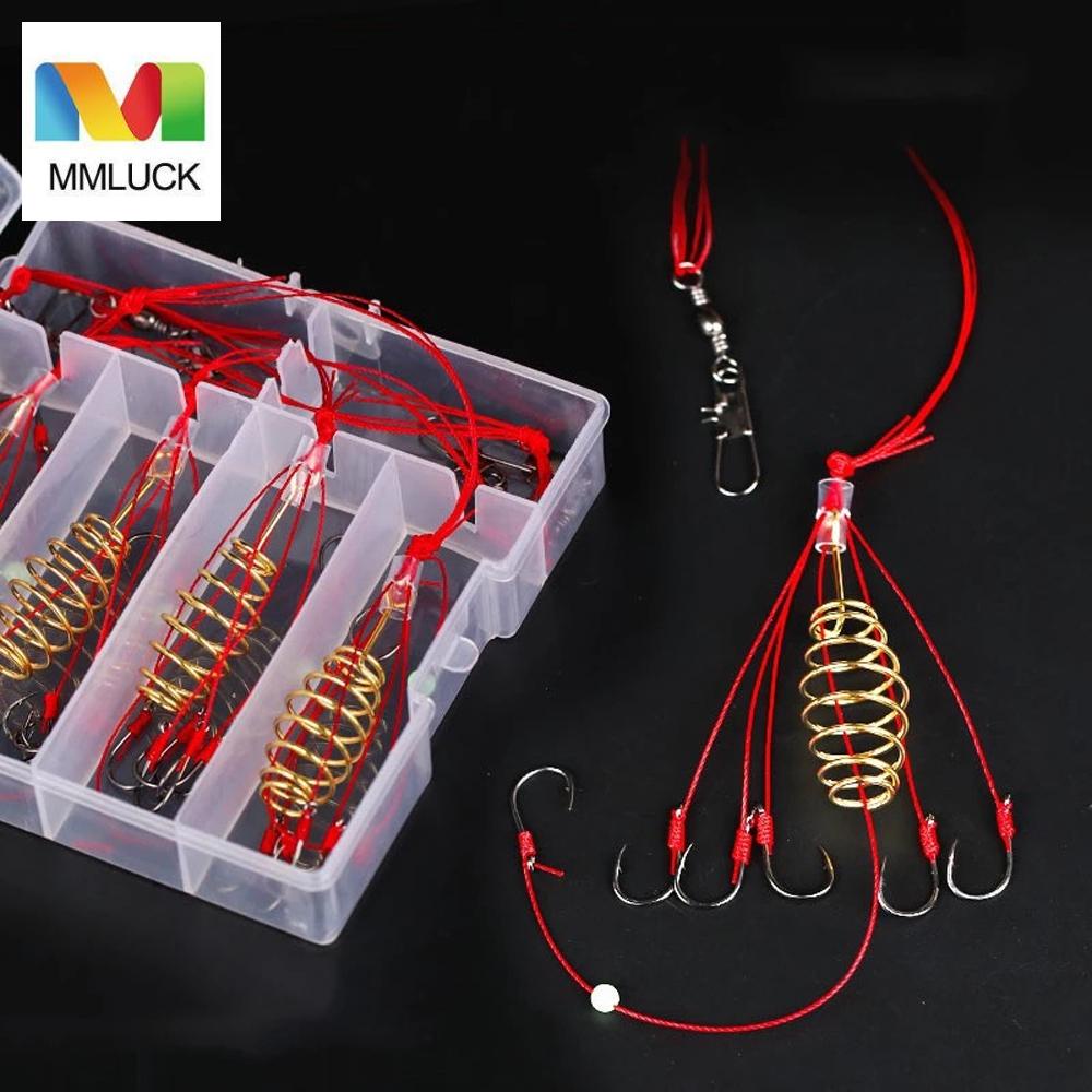 Móc Lò Xo Bằng Thép Không Gỉ Gắn Mồi Câu Cá Tiện Dụng