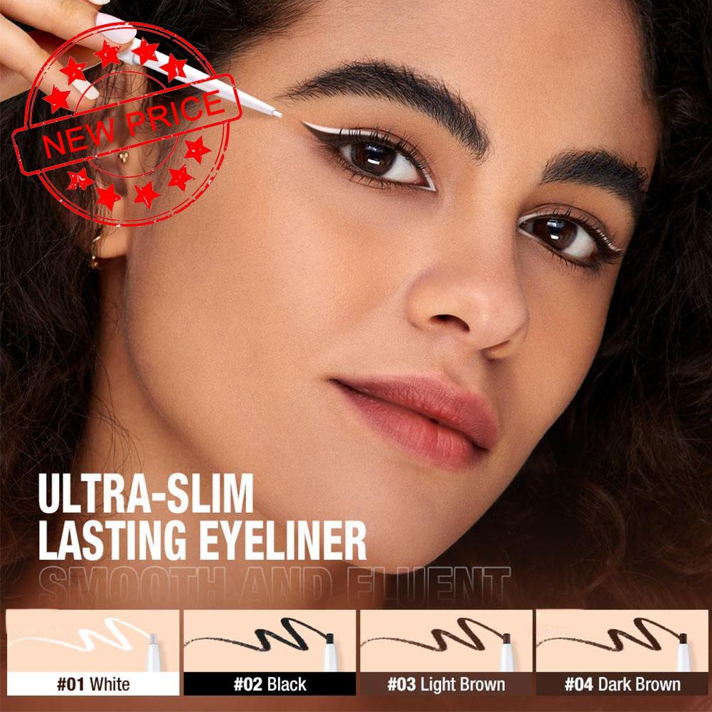 Bút Kẻ Mắt Dạng Gel O.TWO.O Siêu Mỏng Chống Nước Màu Trắng Đen Nâu Cho Z7V1