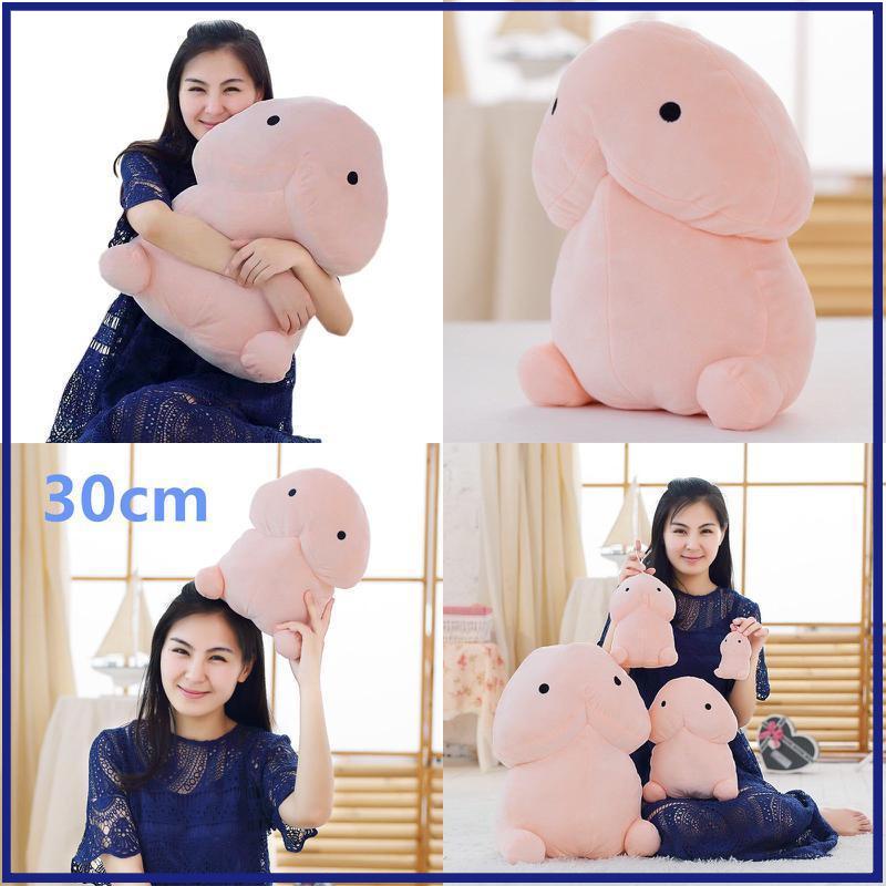 1 Búp Bê Nhồi Bông Penis Đáng Yêu Mềm Mại Trang Trí Nhà Cửa