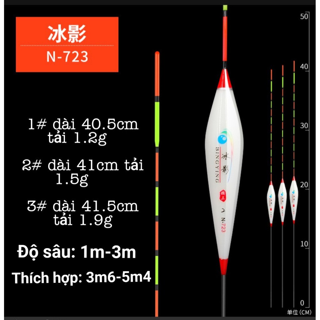 Phao Câu Đài NANO Trắng Sứ Cao Cấp Siêu Nhạy Chuyên Câu Cá Tốc Độ