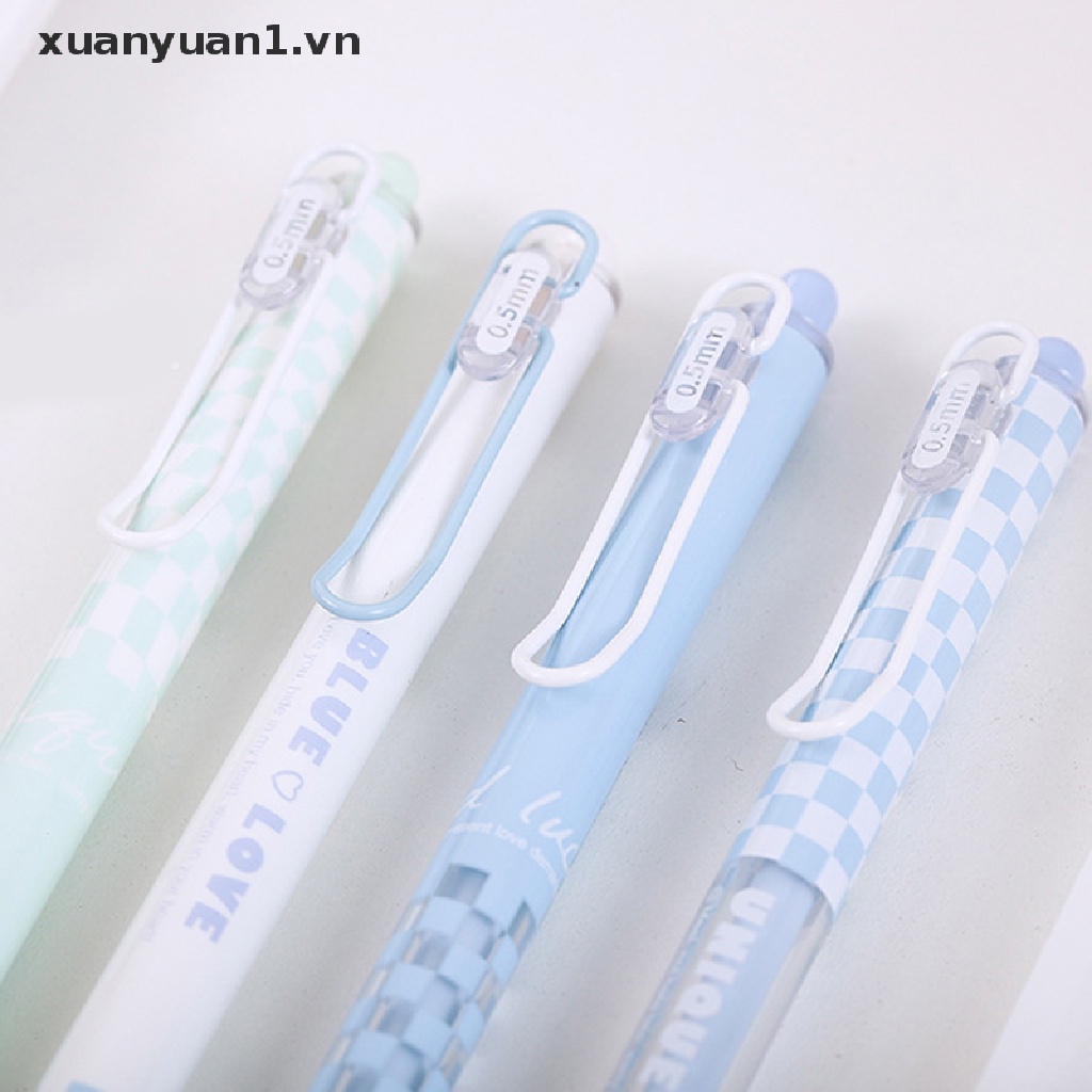 Set 4 Bút Bi Ngòi 0.5mm Họa Tiết Trái Tim Xinh Xắn