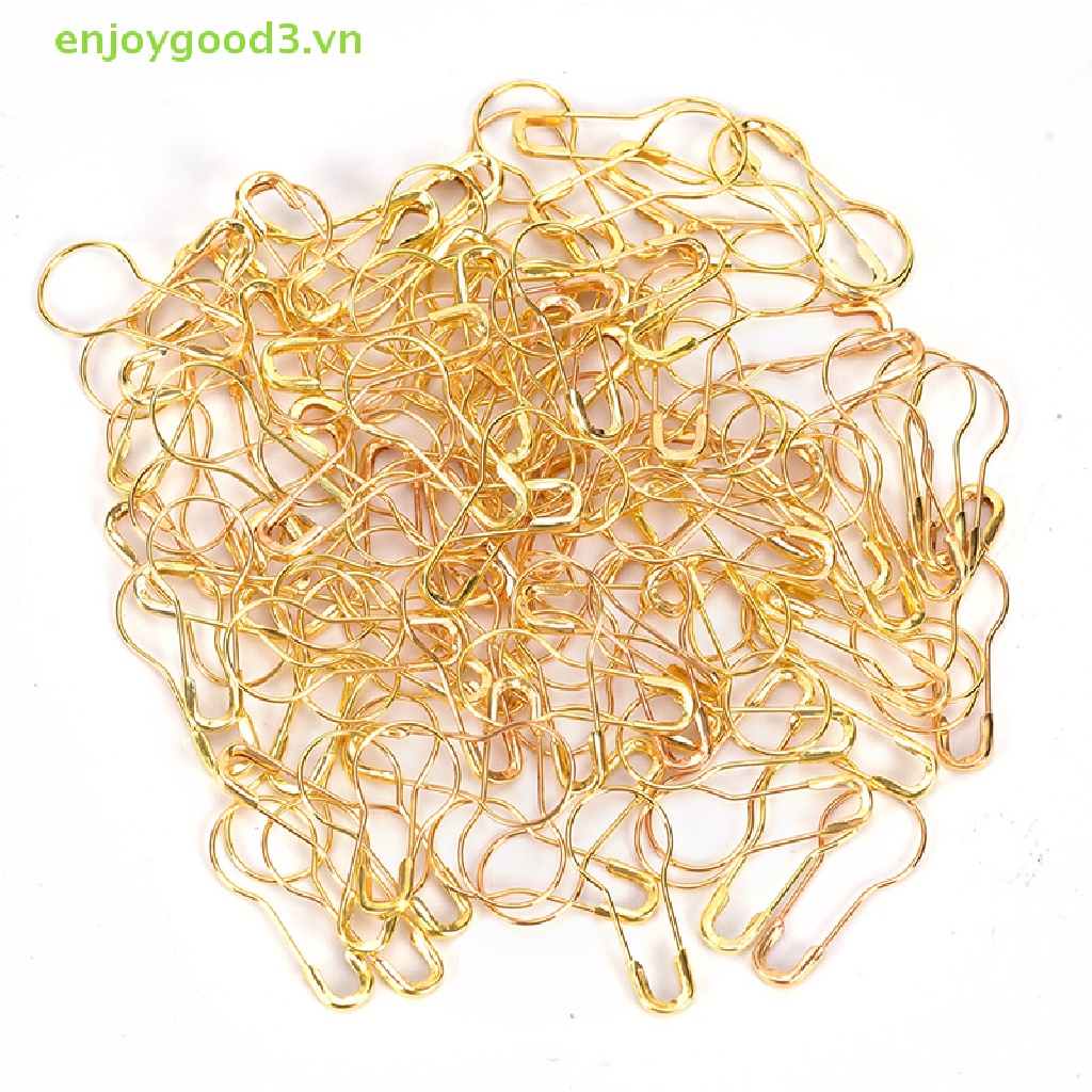 Set 100 Ghim Kẹp Giữ Bóng Đèn / Bóng Đèn Bằng Kim Loại # Trâm Cài Áo Đính Đá Sang Trọng #