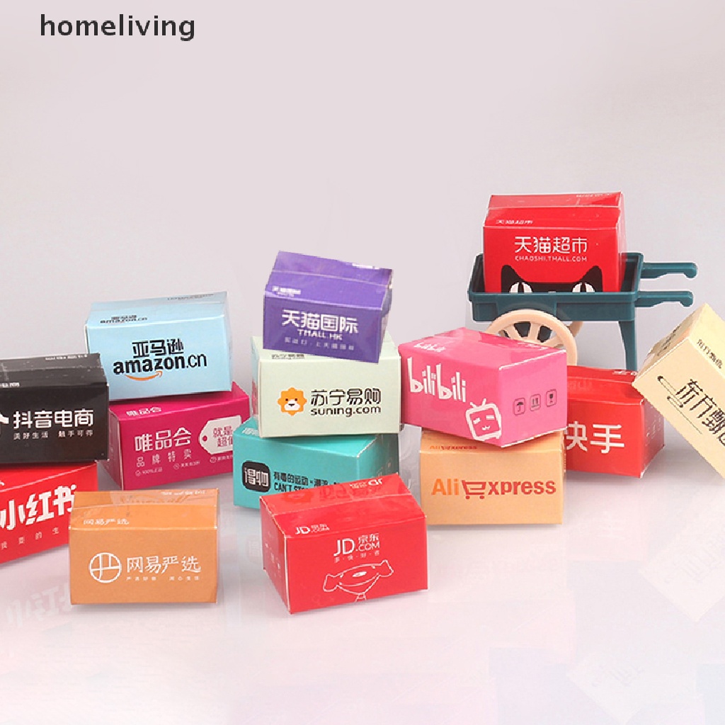 1 Hộp Giao Hàng mini Trang Trí Nhà Búp Bê