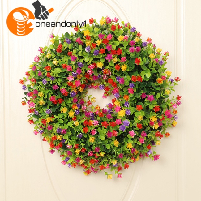 Vòng Hoa Giả Treo Tường / Cửa Sổ Trang Trí Nội Thất