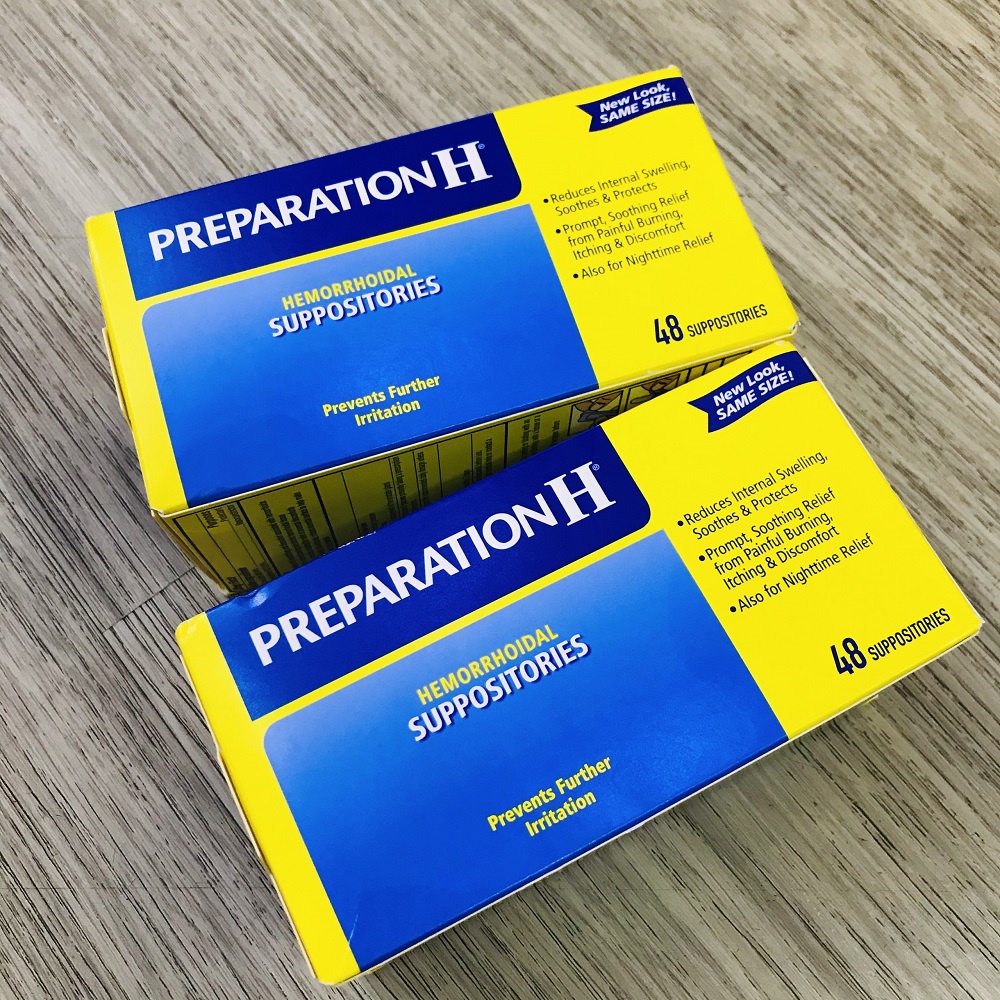 Viên Đặt Trĩ Preparation H Suppositories 48 Viên