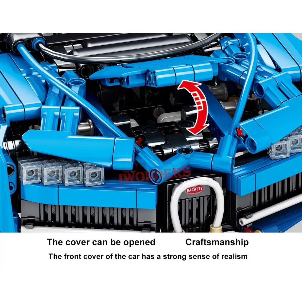 Mô Hình Xe Ô Tô Bugatti Lambor FKP 37 Màu Đen Hồng Với Tỷ Lệ 1: 14