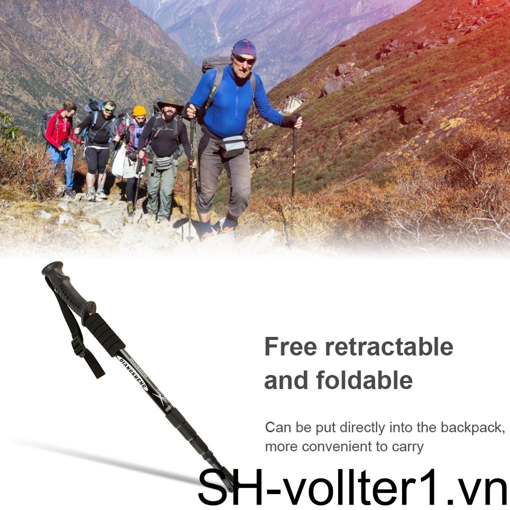 Trekking Gậy Leo Núi Chống Trượt Có Thể Gấp Gọn Tiện Lợi