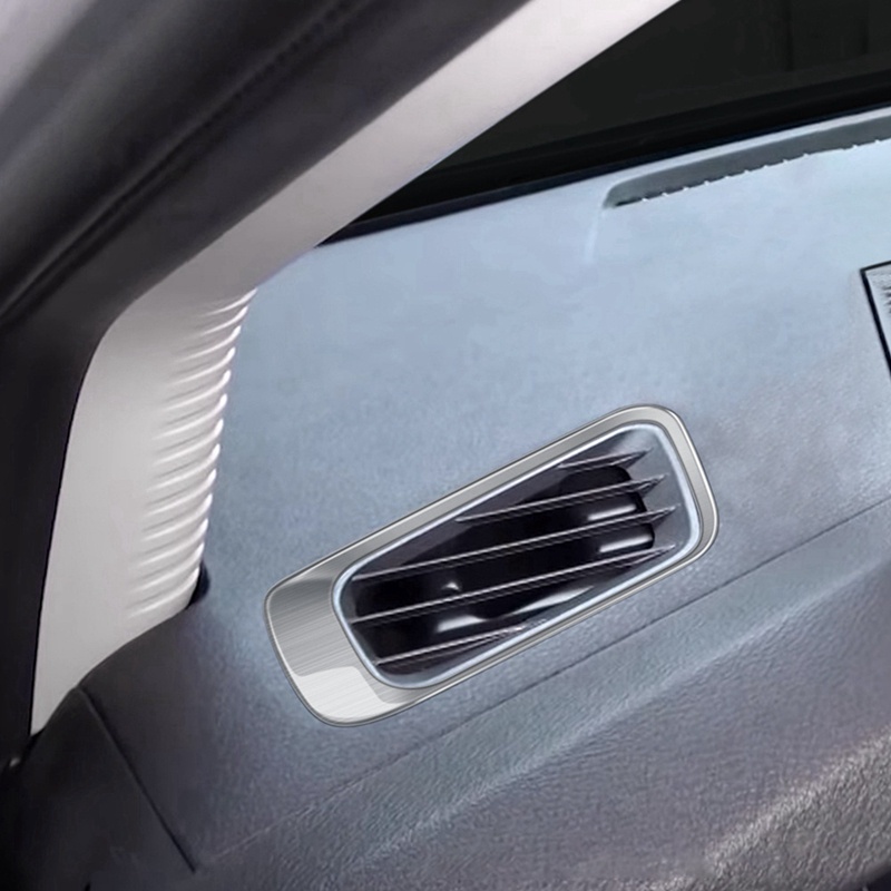 1 Cặp Viền Bọc Lỗ Thông Gió Xe Hơi Màu Bạc Cho Nissan E13 FE13 (2WD) E-POWER 2021-2023