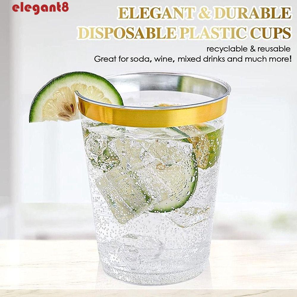 Ly Nhựa Uống Rượu Dùng Một Lần Thanh Lịch|Dụng Cụ Pha Chế Cocktail Chuyên Dụng Chất Lượng