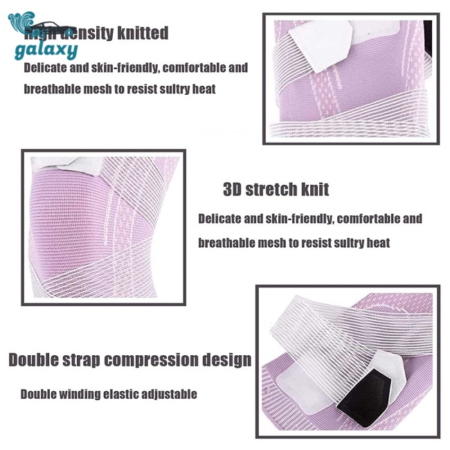Galaxy 1 Cặp Băng Quấn Bảo Vệ Đầu Gối Co Giãn Thoáng Khí Chống Trượt
