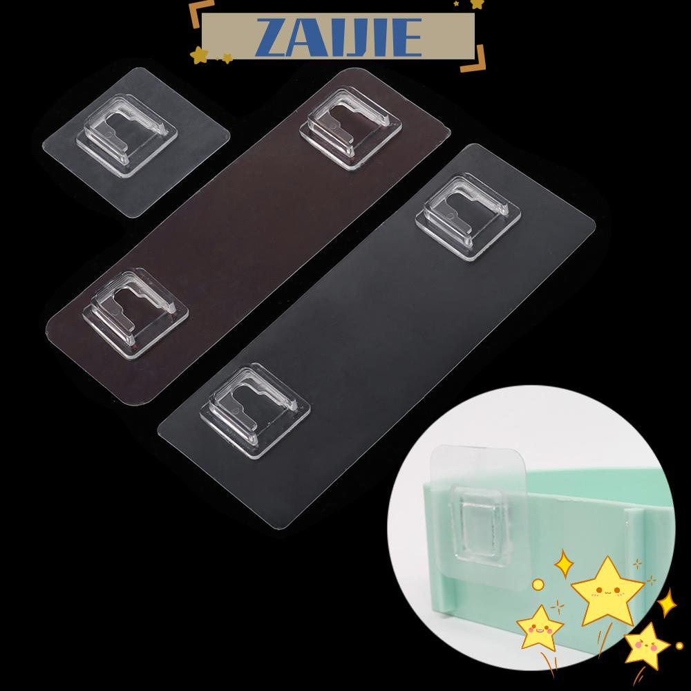 Set 2 / 5 Móc Treo Đồ Dán Tường Trong Suốt Chống Nước Thông Dụng Cho Nhà Bếp Nhà Tắm