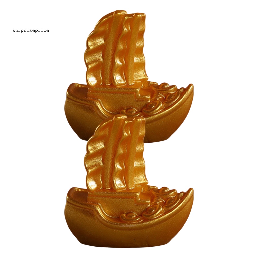 Set 2 Tượng Thỏ Điêu Khắc Thủ Công Trang Trí Năm Mới