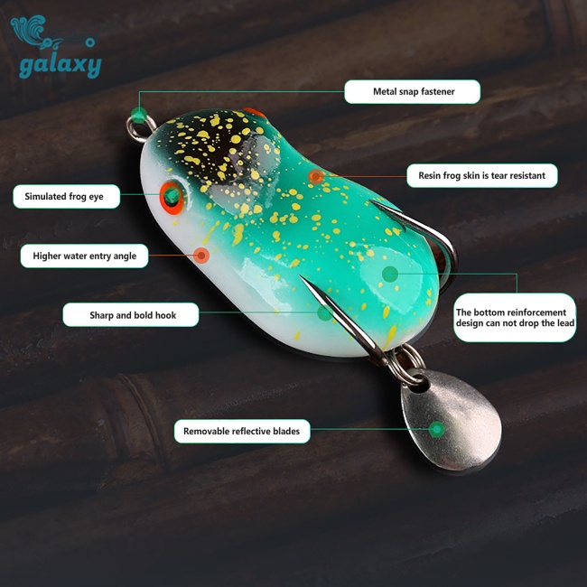 Galaxy Mồi Giả Nhử Cá Hình Ếch Thỏ 4cm / 5cm Gắn Kèm Lưỡi Câu