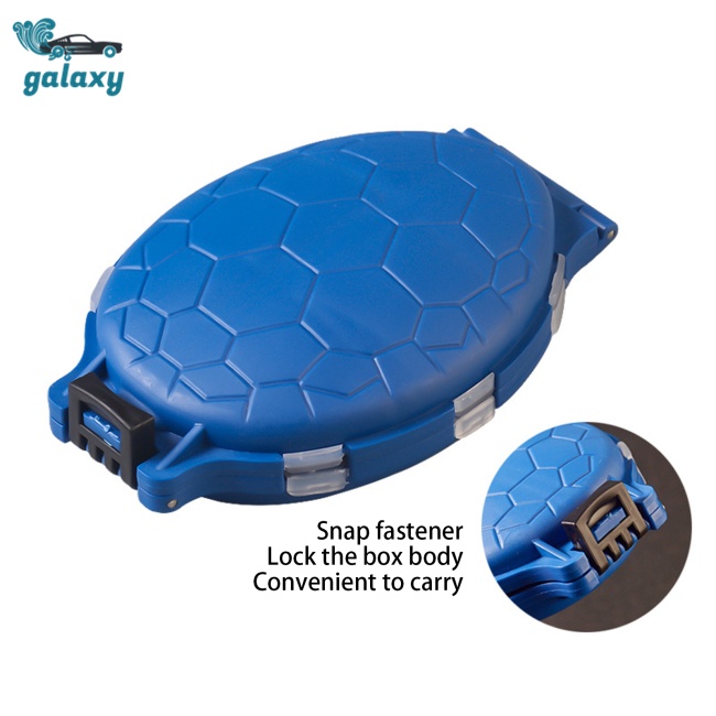 Galaxy Set 2 Hộp Đựng Dụng Cụ Câu Cá 12 Ngăn Hình Rùa Nhiều Màu Sắc