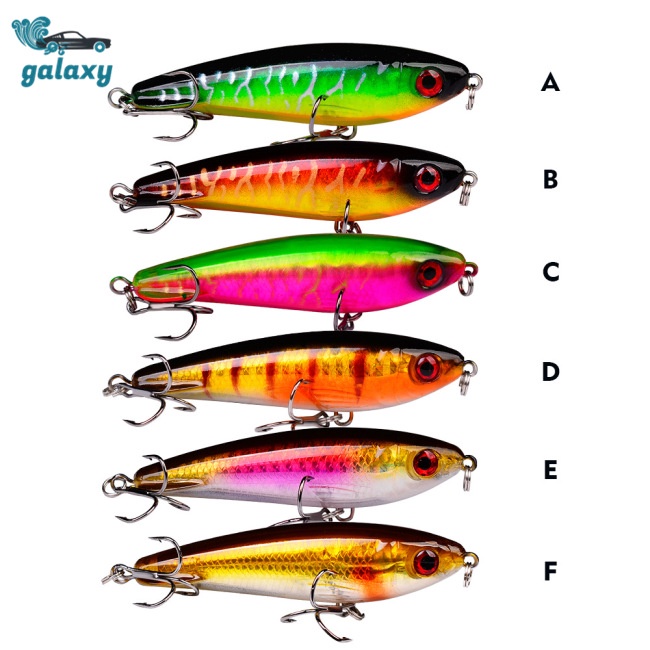 Galaxy Mồi Câu Cá Giả Bằng Nhựa 6 Màu 12g / 8.5cm