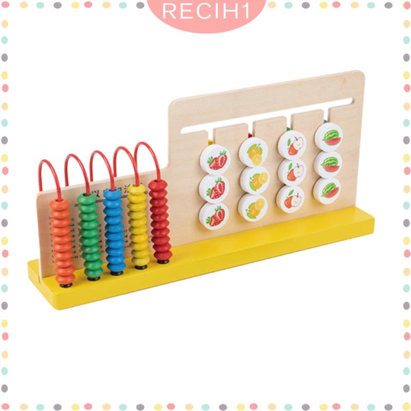 Bàn Tính Hạt Xếp Hình Dạng Trượt Độc Đáo Cho Trẻ Mẫu Giáo