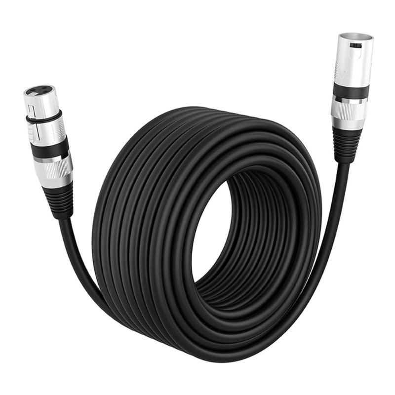Cáp Nối 3Pin XLR Ổn Định Đầu Đực Sang Đầu Cái Cho Micro Canon-Plug