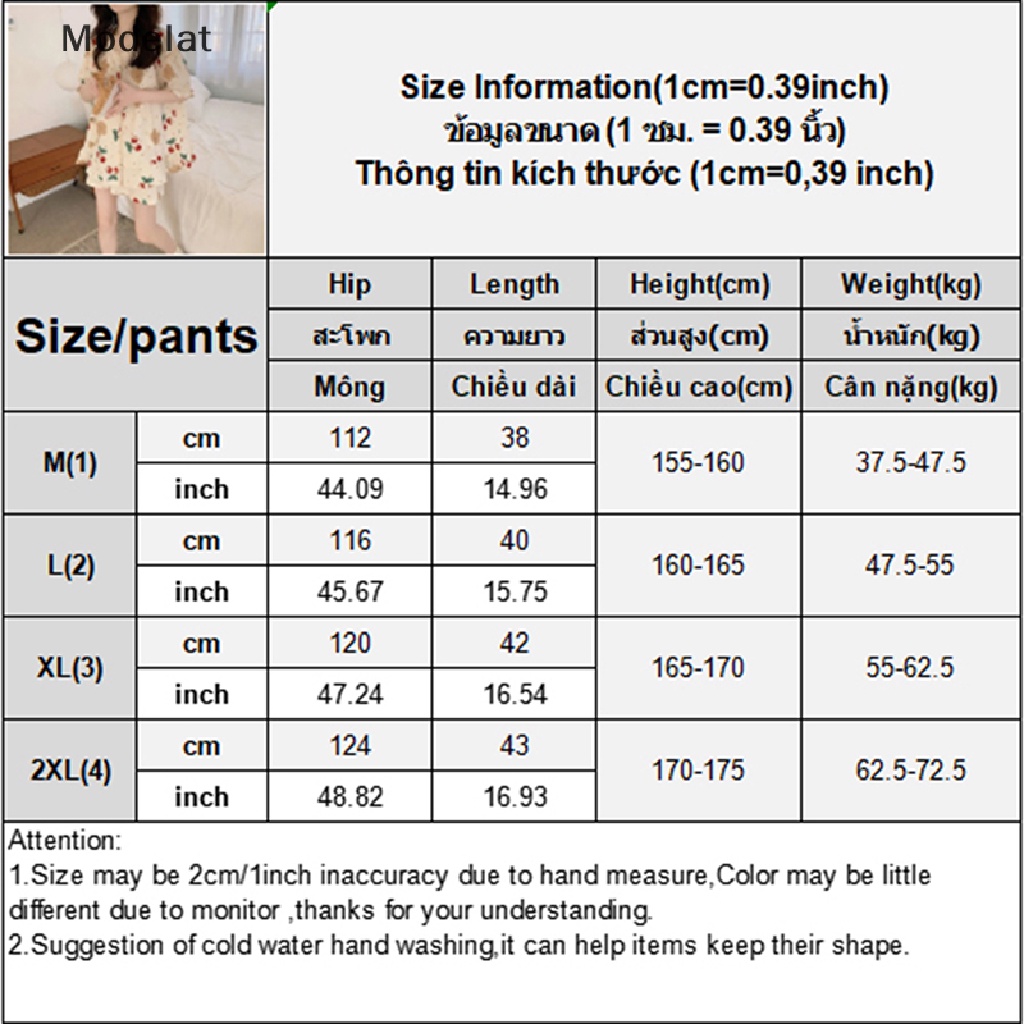 Mfc Bộ Đồ Ngủ 2 Món Tay Ngắn Cổ Bẻ In Họa Tiết Hoạt Hình Chú Gấu / Cherry Đáng Yêu Thời Trang Mùa Hè Cho Nữ