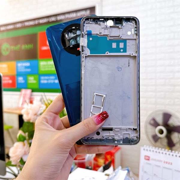 Bộ vỏ Xiaomi Redmi Note 9 Pro 4G zin mấu máy chuẩn. hàng như hình.