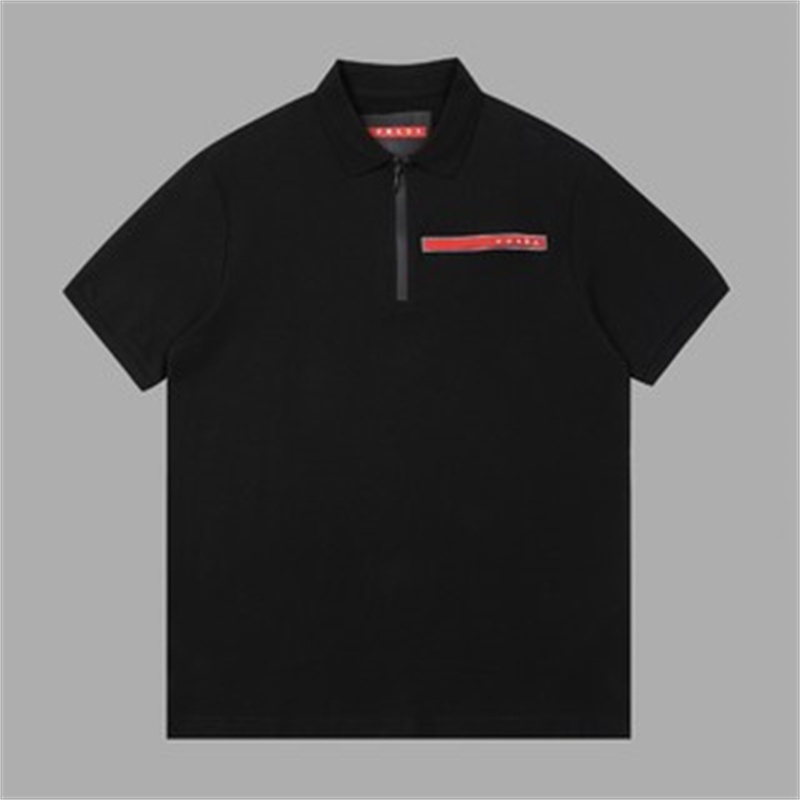 Pr88ad &amp; - Áo Thun Tay Ngắn Cổ Điển Bằng Silicon Có Khóa Kéo Thời Trang Mới Nhất UnisexBSDGSDFBHDGS