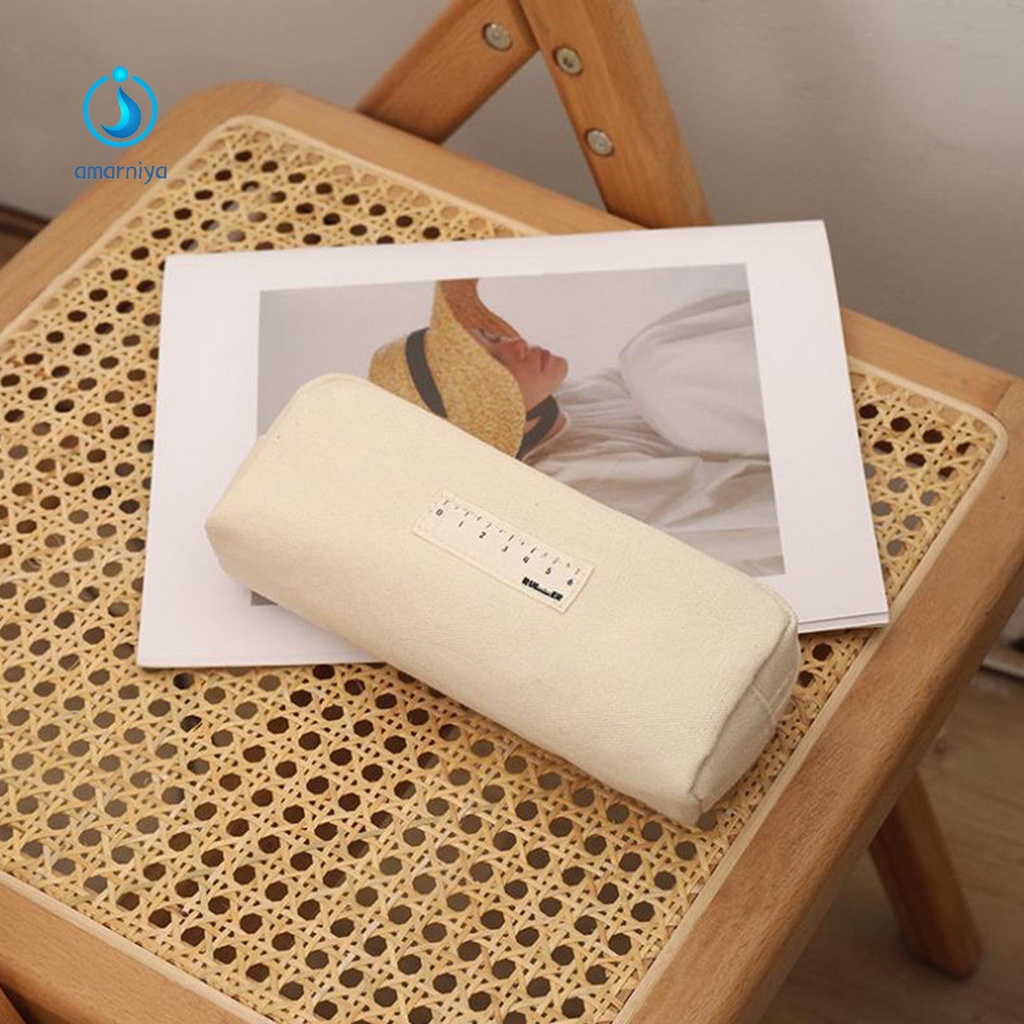 (Shop Amart) Túi Đựng Bút Chì Sức Chứa Lớn Có Dây Kéo Tiện Lợi