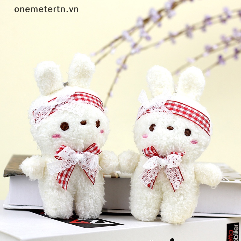 Móc Khóa Thỏ Nhồi Bông Xinh Xắn Dễ Thương