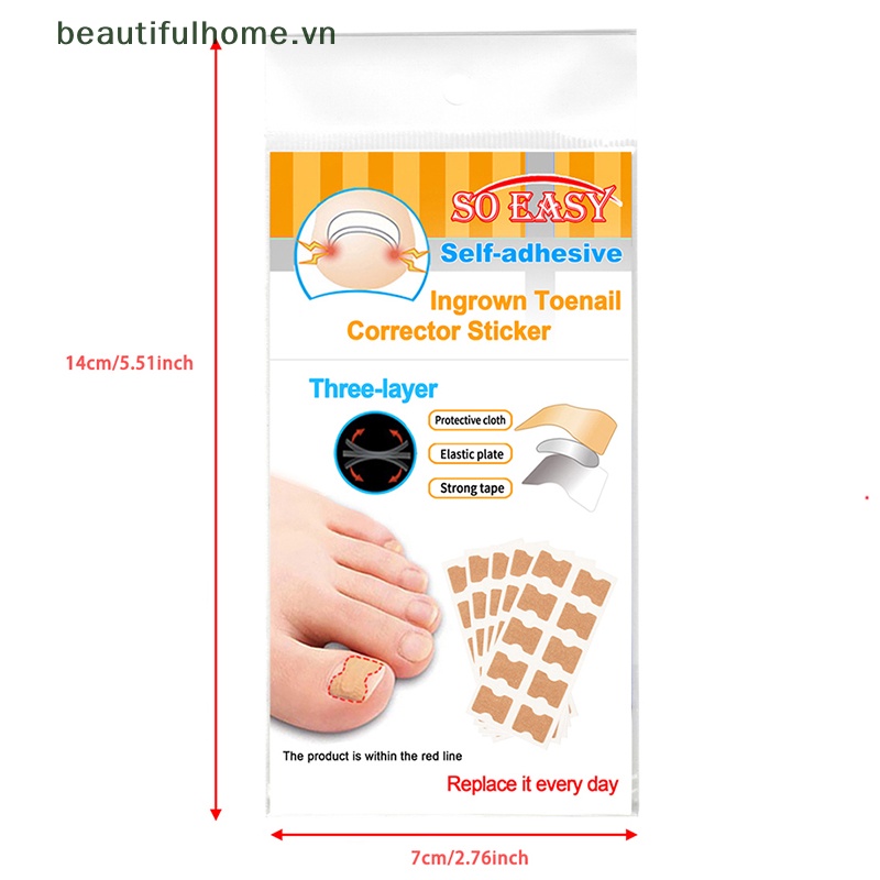 Set 50 Miếng Dán Chỉnh Sửa Móng Chân Tiện Dụng