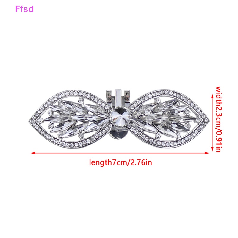 {Ffsd} Phụ Kiện Kẹp Giày Đính Đá Kim Loại Trang Trí Thời Trang Dành Cho Nữ * Giảm Giá Hot