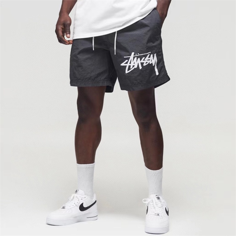 Quần Short Nike x Stussy 100% Chính Hãng Nhanh Khô Dáng Rộng In Logo Trước Sau Cho Nam Nữ