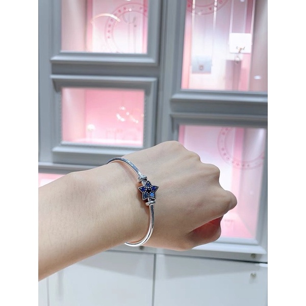 Charm Pandora Star Blue Charm 1171 - Charm Xỏ Hình Ngôi Sao Bạc S925