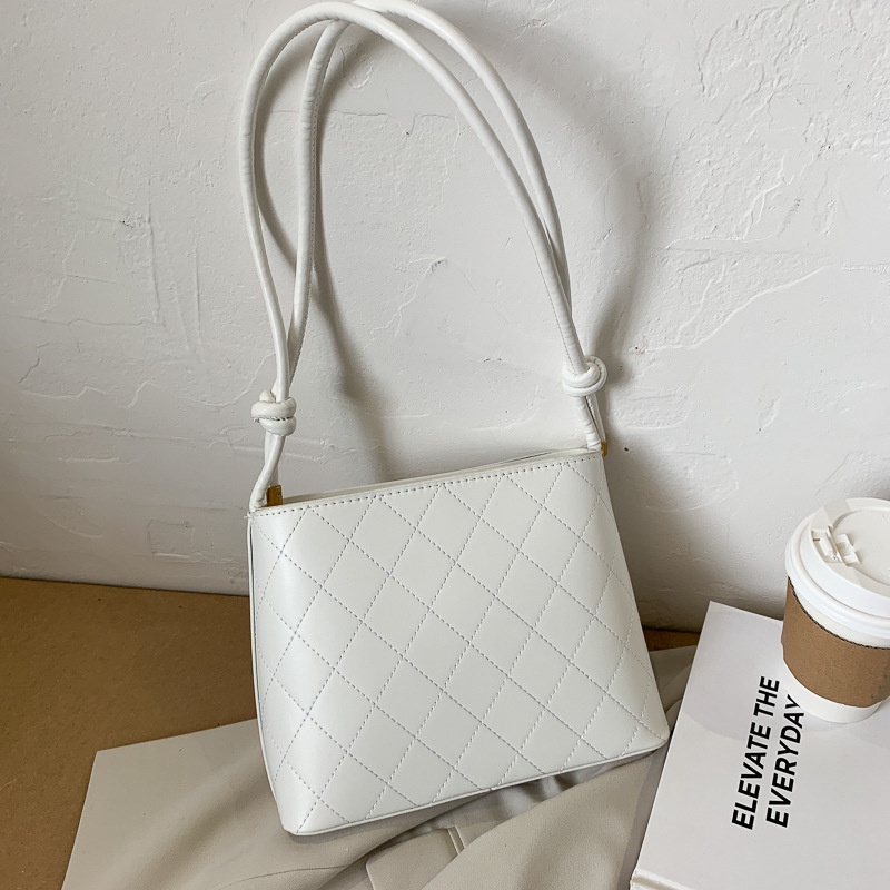 Túi Xách Đeo Vai Họa Tiết Hình Thoi Phong Cách Thời Trang Hàn Quốc Dành Cho Nữ