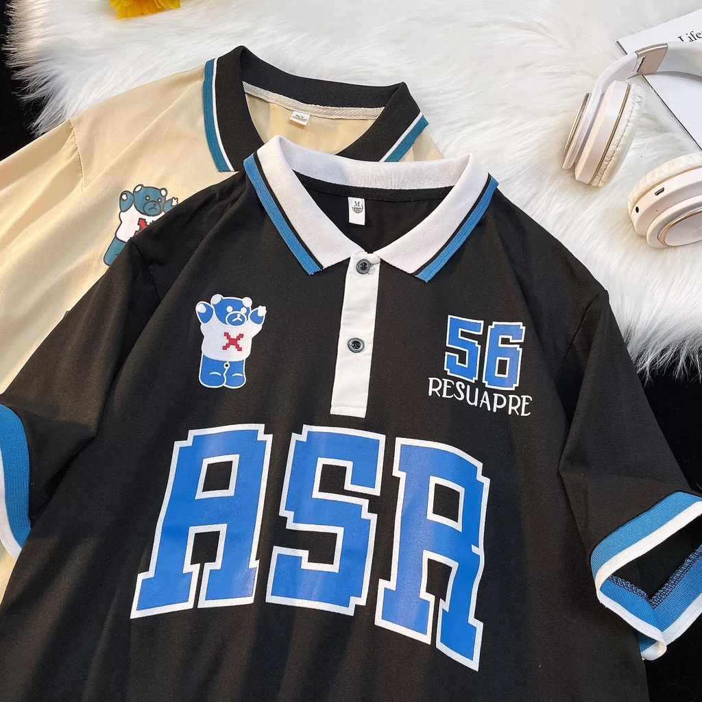 Áo Thun Tay Lỡ Dáng Rộng In Chữ Và Số Thời Trang Mùa Hè 2023POLO Dễ Phối Đồ Phong Cách Mới Cho Nam