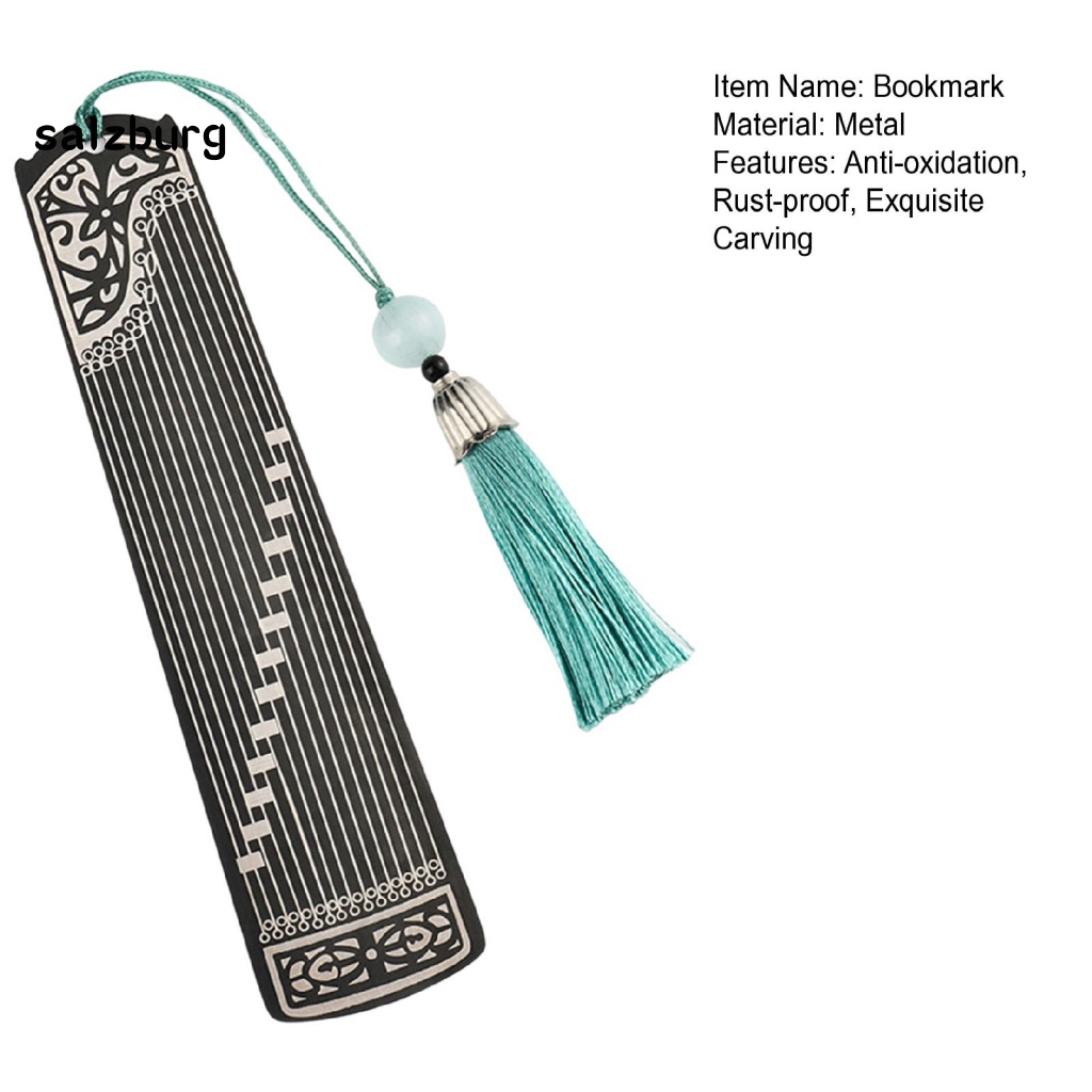 Thẻ Đánh Dấu Trang Sách Hình Nhạc Cụ Pipa / Vuông Chống Rỉ Sét