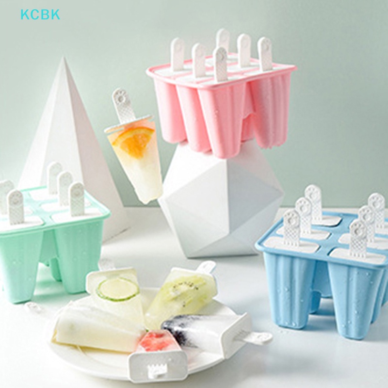 Khuôn Silicone Làm Kem Que 6 Ngăn Tiện Dụng