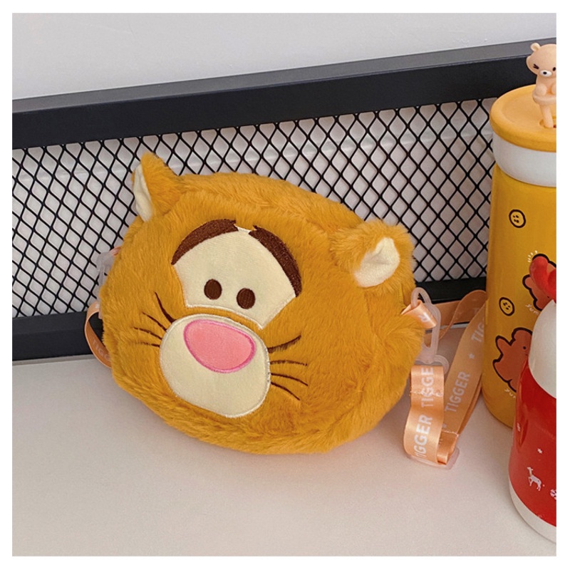 Túi Xách Đeo Vai Phủ Bông In Hoạt Hình Phong Cách Nhật Bản Đáng Yêu Dành Cho Nữ