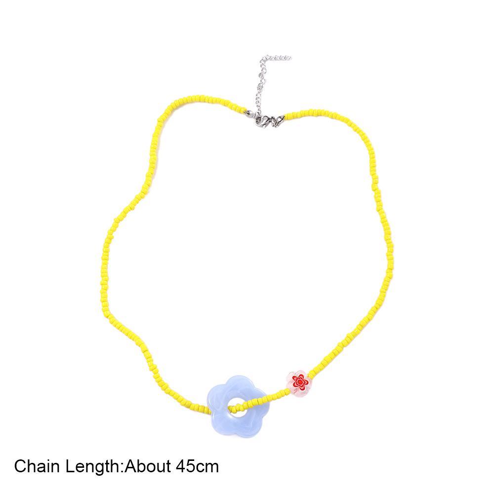 Vòng cổ Hạt Gạo Nhiều Màu Độc Đáo Phong Cách Hàn Quốc Y2K