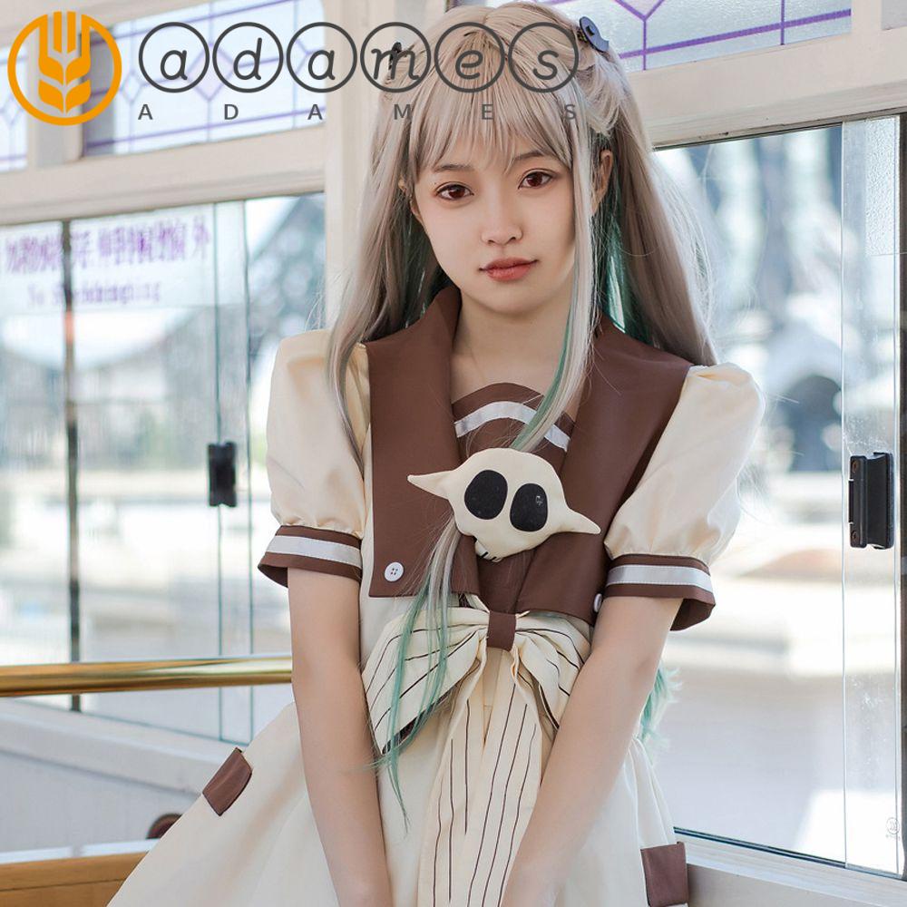 ADAMES Nene Yashiro Cosplay Costume Adult Personality Party Cloth Accessories Anime Jibaku Shounen Hanako Kun Headwear Halloween Costumes Lolita Dress