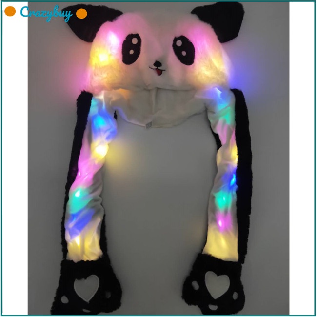 Cr Mũ Trùm Đầu Hình Tai Thú Nhồi Bông Mềm Mại Đáng Yêu