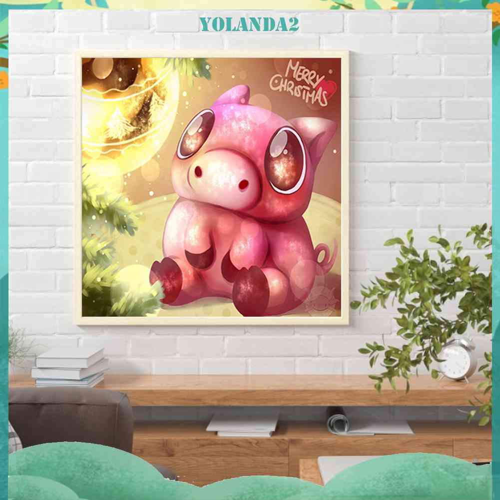 Bộ Tranh Đính Đá 5D Họa Tiết Hoạt Hình Độc Đáo DIY Dùng Trang Trí Nhà Cửa