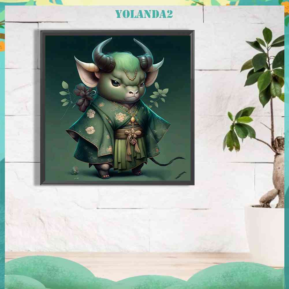 Tranh Đính Đá Kim Cương Toàn Bộ 5D DIY Hình Vẽ Gia Súc Trang Trí Nhà Cửa